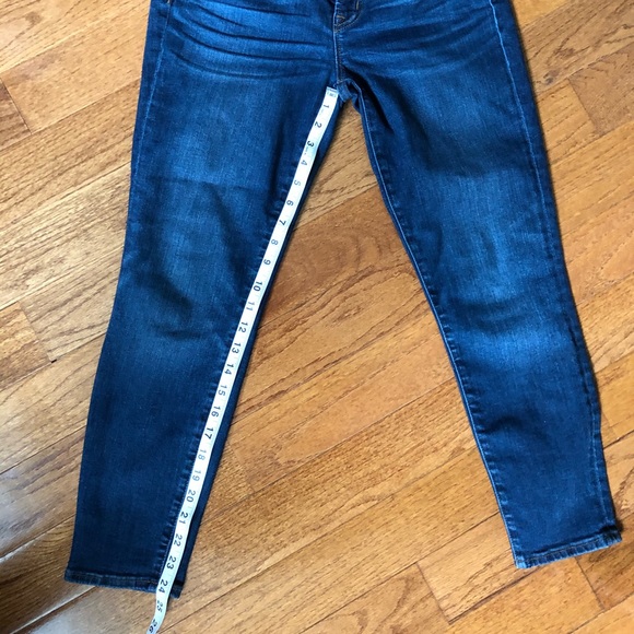 J Crew dark wash toothpick jeans size 29 petite - Picture 3 of 4